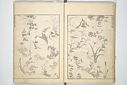 Transmitting the Spirit, Revealing the Form of Things, Volume 1 to 15 of Hokusai Sketchbooks (Denshin kaishu: Hokusai manga, shohen–jugohen) 伝神開手北斎漫画 初編-十五編, Katsushika Hokusai 葛飾北斎 (Japanese, Tokyo (Edo) 1760–1849 Tokyo (Edo)), Set of fifteen woodblock printed books; ink and color on paper, Japan