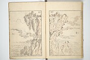 Transmitting the Spirit, Revealing the Form of Things, Volume 1 to 15 of Hokusai Sketchbooks (Denshin kaishu: Hokusai manga, shohen–jugohen) 伝神開手北斎漫画 初編-十五編, Katsushika Hokusai 葛飾北斎 (Japanese, Tokyo (Edo) 1760–1849 Tokyo (Edo)), Set of fifteen woodblock printed books; ink and color on paper, Japan