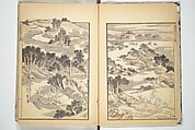 Transmitting the Spirit, Revealing the Form of Things, Volume 1 to 15 of Hokusai Sketchbooks (Denshin kaishu: Hokusai manga, shohen–jugohen) 伝神開手北斎漫画 初編-十五編, Katsushika Hokusai 葛飾北斎 (Japanese, Tokyo (Edo) 1760–1849 Tokyo (Edo)), Set of fifteen woodblock printed books; ink and color on paper, Japan