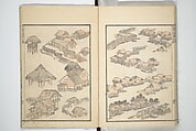 Transmitting the Spirit, Revealing the Form of Things, Volume 1 to 15 of Hokusai Sketchbooks (Denshin kaishu: Hokusai manga, shohen–jugohen) 伝神開手北斎漫画 初編-十五編, Katsushika Hokusai 葛飾北斎 (Japanese, Tokyo (Edo) 1760–1849 Tokyo (Edo)), Set of fifteen woodblock printed books; ink and color on paper, Japan