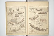 Transmitting the Spirit, Revealing the Form of Things, Volume 1 to 15 of Hokusai Sketchbooks (Denshin kaishu: Hokusai manga, shohen–jugohen) 伝神開手北斎漫画 初編-十五編, Katsushika Hokusai 葛飾北斎 (Japanese, Tokyo (Edo) 1760–1849 Tokyo (Edo)), Set of fifteen woodblock printed books; ink and color on paper, Japan