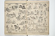 The Quick Pictorial Dictionary (Ehon hayabiki) 画本早引, Katsushika Hokusai 葛飾北斎 (Japanese, Tokyo (Edo) 1760–1849 Tokyo (Edo)), Woodblock printed books; ink on paper, Japan