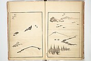 Transmitting the Spirit, Revealing Form of Things: Picture Album of Drawings at One Stroke (Denshin kaishu ippitsu gafu) 伝神開手 一筆画譜, Katsushika Hokusai 葛飾北斎 (Japanese, Tokyo (Edo) 1760–1849 Tokyo (Edo)), Woodblock printed book; ink and color on paper, Japan