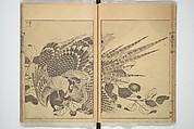 One Hundred Views of Mount Fuji (Fugaku hyakkei) 富嶽百景, Katsushika Hokusai 葛飾北斎 (Japanese, Tokyo (Edo) 1760–1849 Tokyo (Edo)), Set of three woodblock printed books; ink on paper, Japan