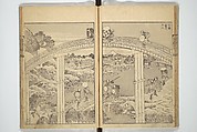 One Hundred Views of Mount Fuji (Fugaku hyakkei) 富嶽百景, Katsushika Hokusai 葛飾北斎 (Japanese, Tokyo (Edo) 1760–1849 Tokyo (Edo)), Set of three woodblock printed books; ink on paper, Japan