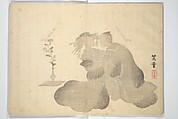Album of Flowers and the Moon (Kagetsu jō) 花月帖, Kawamura Kihō 河村琦鳳 (Japanese, 1778–1852), Woodblock-printed book (orihon, accordion-style); ink and color on paper, Japan