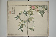 The Mustard Seed Garden Painting Manua} 芥子園畫傳, Wang Gai 王槩 (Chinese, 1645–1710), Set of two woodblock printed books; ink and color on paper, Japan