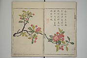 The Mustard Seed Garden Painting Manua} 芥子園畫傳, Wang Gai 王槩 (Chinese, 1645–1710), Set of two woodblock printed books; ink and color on paper, Japan
