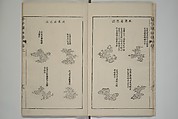 The Mustard Seed Garden Painting Manual  (Japanese reprint)  芥子園畫傳, Wang Gai 王槩 (Chinese, 1645–1710), Set of five woodblock printed books; ink and color on paper, Japan
