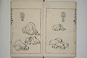 The Mustard Seed Garden Painting Manual  (Japanese reprint)  芥子園畫傳, Wang Gai 王槩 (Chinese, 1645–1710), Set of five woodblock printed books; ink and color on paper, Japan