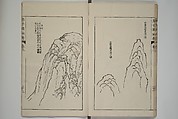 The Mustard Seed Garden Painting Manual  (Japanese reprint)  芥子園畫傳, Wang Gai 王槩 (Chinese, 1645–1710), Set of five woodblock printed books; ink and color on paper, Japan