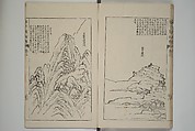 The Mustard Seed Garden Painting Manual  (Japanese reprint)  芥子園畫傳, Wang Gai 王槩 (Chinese, 1645–1710), Set of five woodblock printed books; ink and color on paper, Japan