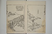The Mustard Seed Garden Painting Manual  (Japanese reprint)  芥子園畫傳, Wang Gai 王槩 (Chinese, 1645–1710), Set of five woodblock printed books; ink and color on paper, Japan