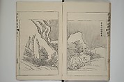 The Mustard Seed Garden Painting Manual  (Japanese reprint)  芥子園畫傳, Wang Gai 王槩 (Chinese, 1645–1710), Set of five woodblock printed books; ink and color on paper, Japan