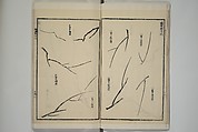 Part 2 from The Mustard Seed Garden Painting Manual (3rd Chinese edition)  芥子園畫傳, Wang Gai 王槩 (Chinese, 1645–1710), Set of four woodblock printed books; ink and color on paper, China
