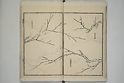 Part 2 from The Mustard Seed Garden Painting Manual (3rd Chinese edition)  芥子園畫傳, Wang Gai 王槩 (Chinese, 1645–1710), Set of four woodblock printed books; ink and color on paper, China