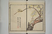 Part 2 from The Mustard Seed Garden Painting Manual (3rd Chinese edition)  芥子園畫傳, Wang Gai 王槩 (Chinese, 1645–1710), Set of four woodblock printed books; ink and color on paper, China