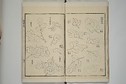 Part 2 from The Mustard Seed Garden Painting Manual (3rd Chinese edition)  芥子園畫傳, Wang Gai 王槩 (Chinese, 1645–1710), Set of four woodblock printed books; ink and color on paper, China