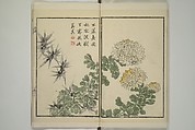 Part 2 from The Mustard Seed Garden Painting Manual (3rd Chinese edition)  芥子園畫傳, Wang Gai 王槩 (Chinese, 1645–1710), Set of four woodblock printed books; ink and color on paper, China