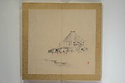 Twelve Views of Naniwa (Osaka) (Naniwa jūnikei) なにわ十二景, Nishiyama Ken 西山謙一郎 (Japanese, 1833–1897), Accordion album; ink and color on paper, Japan