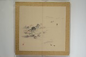 Twelve Views of Naniwa (Osaka) (Naniwa jūnikei) なにわ十二景, Nishiyama Ken 西山謙一郎 (Japanese, 1833–1897), Accordion album; ink and color on paper, Japan