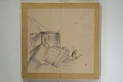 Twelve Views of Naniwa (Osaka) (Naniwa jūnikei) なにわ十二景, Nishiyama Ken 西山謙一郎 (Japanese, 1833–1897), Accordion album; ink and color on paper, Japan