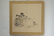 Twelve Views of Naniwa (Osaka) (Naniwa jūnikei) なにわ十二景, Nishiyama Ken 西山謙一郎 (Japanese, 1833–1897), Accordion album; ink and color on paper, Japan