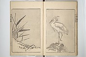 Kanrin Picture Album (Kanrin gafu) 閑林画譜, Okada Kanrin 岡田閑林 (Japanese, 1775–1849), Set of two woodblock printed books; ink and color on paper, Japan
