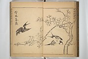 Kan'yōsai Picture Album (Kan'yōsai gafu) 寒葉斎画譜, Kan&#39;yōsai 寒葉斎 (Tatebe Ayatari 建部綾足) (Japanese, 1719–1774), Set of three woodblock printed books; ink on paper, Japan