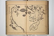 Kan'yōsai Picture Album (Kan'yōsai gafu) 寒葉斎画譜, Kan&#39;yōsai 寒葉斎 (Tatebe Ayatari 建部綾足) (Japanese, 1719–1774), Set of three woodblock printed books; ink on paper, Japan