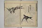 Kan'yōsai Picture Album (Kan'yōsai gafu) 寒葉斎画譜, Kan&#39;yōsai 寒葉斎 (Tatebe Ayatari 建部綾足) (Japanese, 1719–1774), Set of five woodblock printed books; ink on paper, Japan