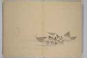 Kinkadō's Album of Drawings by Keibun (Keibun Kinka chō) 景文錦華帖, Matsumura Keibun 松村景文 (Japanese, 1779–1843), Woodblock printed book (orihon, accordion-style); ink and color on paper, Japan