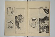 One Hundred Paintings by Kōrin (Kōrin hyakuzu)  光琳百圖, Sakai Hōitsu 酒井抱一 (Japanese, 1761–1828), Set of four woodblock printed books; ink on paper, Japan