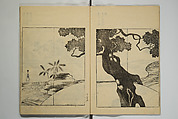 One Hundred Paintings by Kōrin (Kōrin hyakuzu)  光琳百圖, Sakai Hōitsu 酒井抱一 (Japanese, 1761–1828), Set of four woodblock printed books; ink on paper, Japan