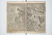 Tale of Eight Dogs (Hakkenden)  八犬伝;, Utagawa Kuniyoshi 歌川國芳 (Japanese, 1797–1861), Set of two woodblock printed books; ink and color on paper, Japan