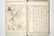 Kyōsai’s Treatise on Painting (Kyōsai gadan) 暁斎画談, Kawanabe Kyōsai 河鍋暁斎 (Japanese, 1831–1889), Set of four woodblock printed books; ink and color on paper, Japan