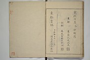 How to Draw Figures Simply (Jinbutsu ryakugashiki) 人物略画式, Kuwagata Keisai 鍬形蕙斎 (Japanese, 1764–1824), Woodblock printed book; ink and color on paper, Japan