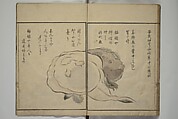 The Servants of the Dragon King of the Sea: Fish and Shells (Tatsu no miyatsuko gyokai fu) 龍の宮津子魚貝譜, Kuwagata Keisai 鍬形蕙斎 (Japanese, 1764–1824), Woodblock printed book; ink, color and mica on paper, Japan