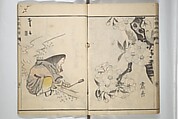 Pictures by Famous Artists (Meika gafu) 名家画譜, Yosa Buson 与謝蕪村 (Japanese, 1716–1783)  , and others, Set of two woodblock printed books; ink and color on paper, Japan