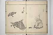 Pictures by Famous Artists (Meika gafu) 名家画譜, Yosa Buson 与謝蕪村 (Japanese, 1716–1783)  , and others, Set of two woodblock printed books; ink and color on paper, Japan