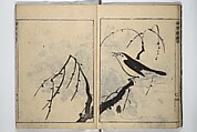 The Moving Brush in "Rough" Painting (Unpitsu soga) 運筆麁画, Tachibana Morikuni 橘守国 (Japanese, 1679–1748), Set of three woodblock printed books; ink on paper, Japan