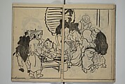 The Nantei Picture Album, Supplementary Volume (Nantei gafu kōhen)  楠亭画譜後篇, Nishimura Nantei 西村 楠亭 (Japanese, 1775–1834), Set of three woodblock printed books; ink on paper and ink and color on paper (vol. "kan"), Japan