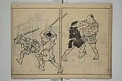 The Nantei Picture Album, Supplementary Volume (Nantei gafu kōhen)  楠亭画譜後篇, Nishimura Nantei 西村 楠亭 (Japanese, 1775–1834), Set of three woodblock printed books; ink on paper and ink and color on paper (vol. "kan"), Japan