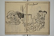 The Nantei Picture Album, Supplementary Volume (Nantei gafu kōhen)  楠亭画譜後篇, Nishimura Nantei 西村 楠亭 (Japanese, 1775–1834), Set of three woodblock printed books; ink on paper and ink and color on paper (vol. "kan"), Japan