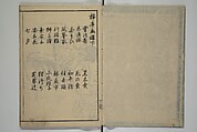 The Nantei Picture Album, Supplementary Volume (Nantei gafu kōhen)  楠亭画譜後篇, Nishimura Nantei 西村 楠亭 (Japanese, 1775–1834), Set of three woodblock printed books; ink on paper and ink and color on paper (vol. "kan"), Japan