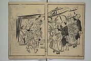 The Nantei Picture Album, Supplementary Volume (Nantei gafu kōhen)  楠亭画譜後篇, Nishimura Nantei 西村 楠亭 (Japanese, 1775–1834), Set of three woodblock printed books; ink on paper and ink and color on paper (vol. "kan"), Japan