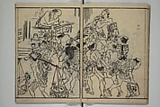 The Nantei Picture Album, Supplementary Volume (Nantei gafu kōhen)  楠亭画譜後篇, Nishimura Nantei 西村 楠亭 (Japanese, 1775–1834), Set of three woodblock printed books; ink on paper and ink and color on paper (vol. "kan"), Japan