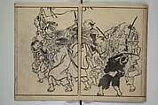 The Nantei Picture Album, Supplementary Volume (Nantei gafu kōhen)  楠亭画譜後篇, Nishimura Nantei 西村 楠亭 (Japanese, 1775–1834), Set of three woodblock printed books; ink on paper and ink and color on paper (vol. "kan"), Japan