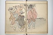 The Nantei Picture Album, Supplementary Volume (Nantei gafu kōhen)  楠亭画譜後篇, Nishimura Nantei 西村 楠亭 (Japanese, 1775–1834), Set of three woodblock printed books; ink on paper and ink and color on paper (vol. "kan"), Japan