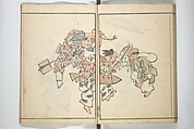 The Nantei Picture Album, Supplementary Volume (Nantei gafu kōhen)  楠亭画譜後篇, Nishimura Nantei 西村 楠亭 (Japanese, 1775–1834), Set of three woodblock printed books; ink on paper and ink and color on paper (vol. "kan"), Japan